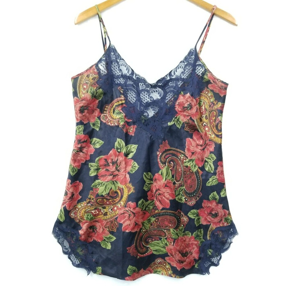 Vtg Victorias Secret Camisole Women M Floral Lace Romantic‎ Fairy Coquette Y2K